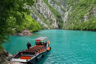 Exclusive boat tour from Koman Lake to Shala River, Fierza, Valbona Valley, and Theth – Scenic landscapes, crystal-clear waters, and breathtaking hiking trails.
