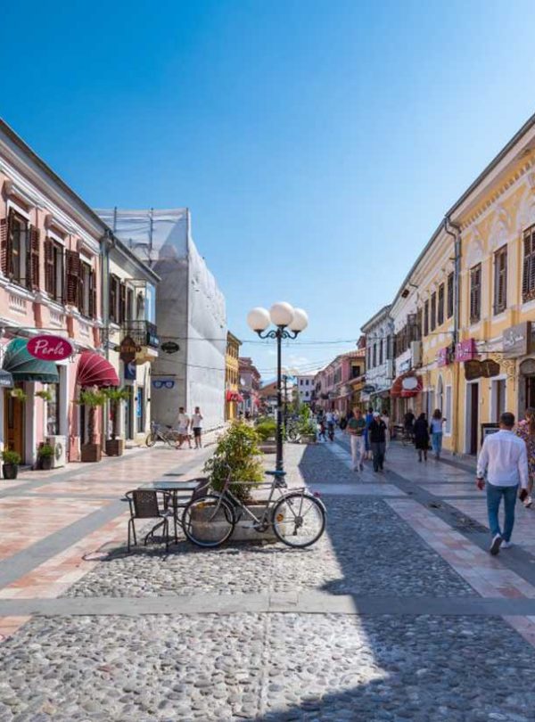 Scenic view of Shkoder, Albania, with its rich history, lake, and beautiful surrounding landscapes.