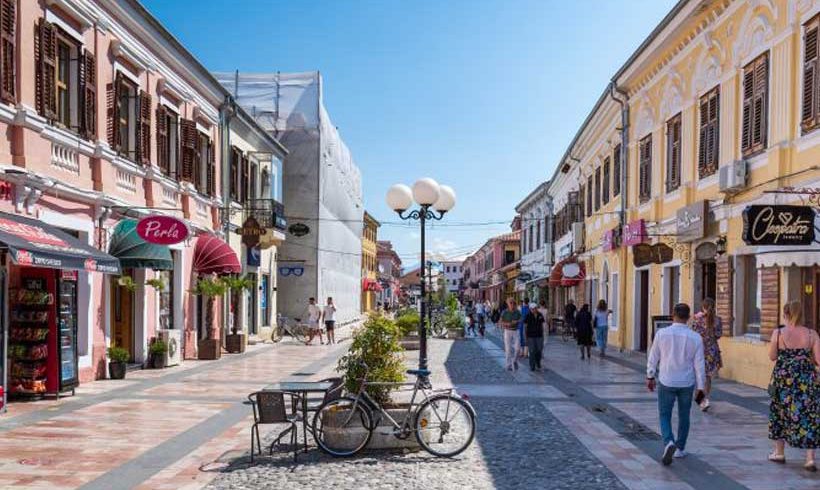 Scenic view of Shkoder, Albania, with its rich history, lake, and beautiful surrounding landscapes.